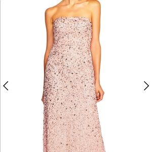 Adrianna Pappel sequin strapless dress